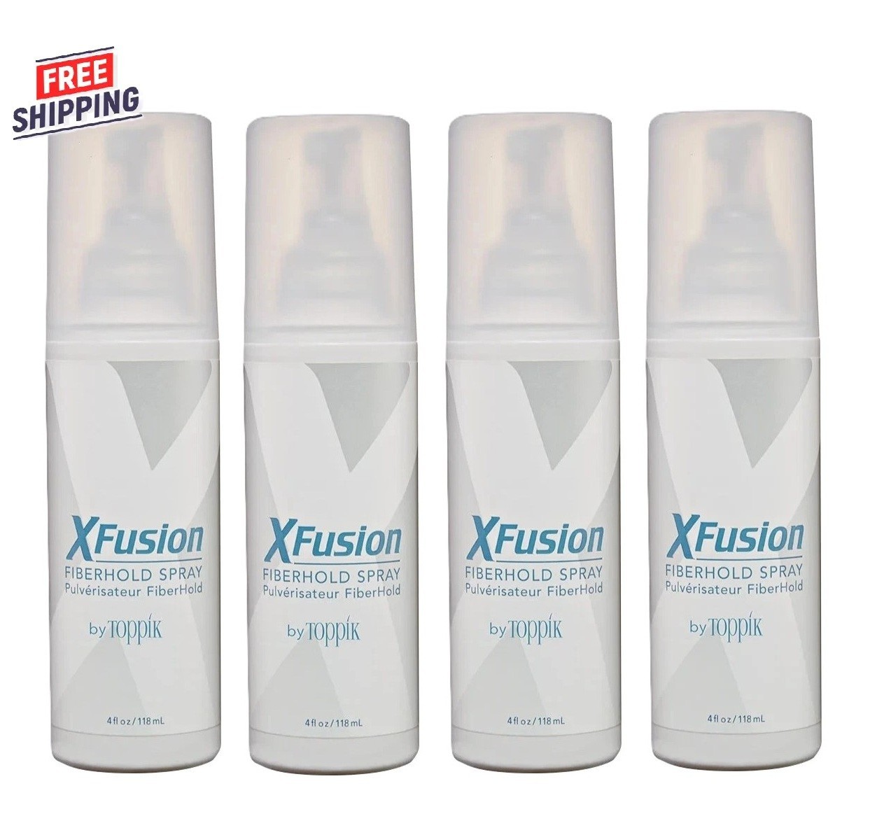 4 PACK Xfusion Fiberhold Hair Spray 4oz 118ml 7190₽