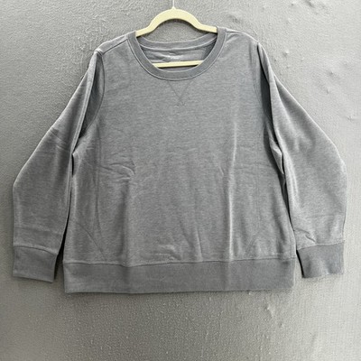 Tek Gear Sweatshirt Womens Plus 1X Gray Pullover Sweater Casual Everyday Lounge