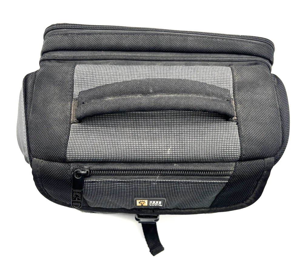 VTG Case Logic Padded Camera Bag Black/Gray Shoulder Strap 4-Pockets 10x7x7" VGC - Image 3 of 4