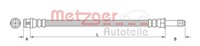 Metzger Bremsschlauch Hinten Links, Hinten Rechts FüR MERCEDES-BENZ
