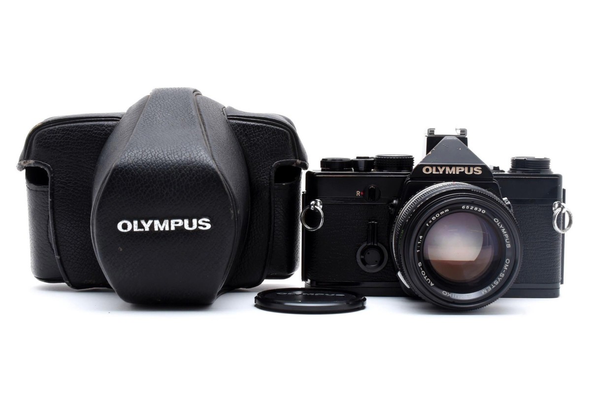 メル52617オリンパス OLYMPUS OM-1 F.ZUIKO Olympus OM-1 35mm SLR Film Camera - Black Olympus F.Zuiko