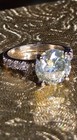 *CERTIFIED* STUNNING 4.75 CT OFF WHITE NATURAL HPHT DIAMOND RING WITH ACCENTS 7 — photo 3