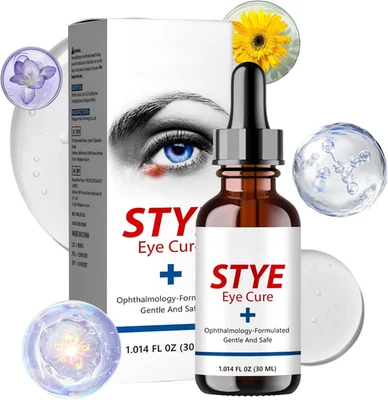 CURELUXE Stye Eye Treatment - Natural Stye Eye Serum for Styes - Chalazion