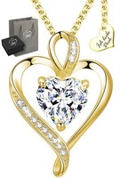 925 Silber Herzkette Hals-Kette Herz Gold Liebe Geschenk FüR Frau Damen Freundin