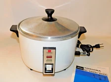 Vintage Toshiba RC-100DH Automatic Electric Rice Cooker Steamer, Made in Japan