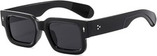 Square Thick Frame Sunglasses for Women Men Fashion Chunky Rectangle Sun Glasses