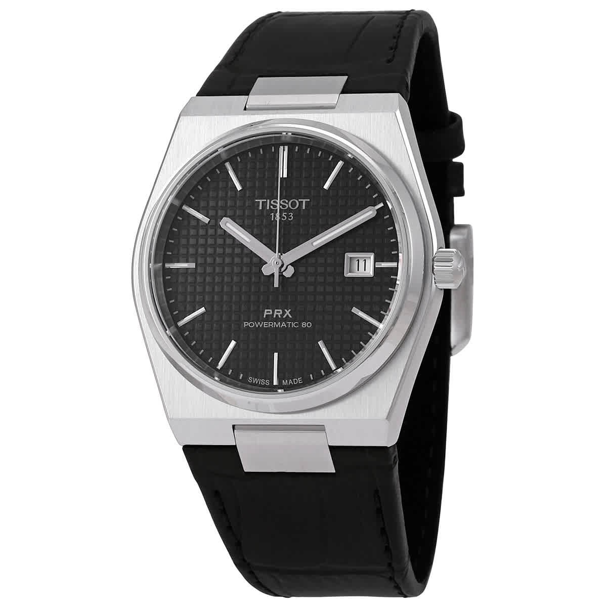 Tissot PRX Powermatic 80 Automatic Black Dial Men Watch T1374071605100