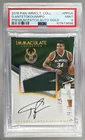 Giannis Antetokounmpo 2016 Panini Immaculate Gold Premium Patch Auto 5/10 PSA 9