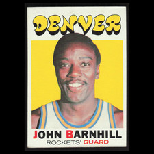 John Barnhill #222 1971 Topps Denver Rockets Basketball Card NBA NM