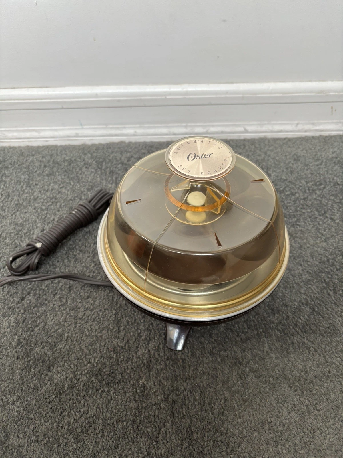 Vintage 1965 Oster Model 581 Egg Cooker Electric Poacher Works w Box
Opens in a new window or tab