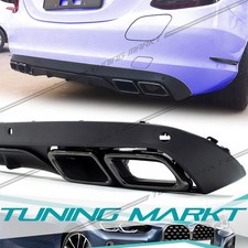 Heckdiffusor Endrohre Serienstoßstange ohne AMG Line für Mercedes C W205 14-20 Heckdiffusor Endrohre Serienstoßstange ohne AMG Line für Mercedes C W205 14-20