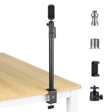 K&F CONCEPT 37-90cm Extendable Camera Desk Mount w/ Ball Head 1/4" Screw,C Clamp