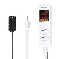 Temperature and Humidity Controller Reptile Mushroom Greenhouse Thermostat Pr...