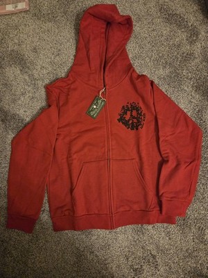 Denim Tears Denim University Red Zip Up Hoodie Size Large Brand