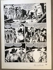 Piccinelli   TEX  Tavola Originale del N 580 , "Le Campane di San Rafael"