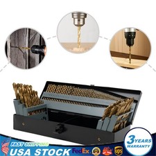 115Pcs Cobalt Drill Bit Set Steel Drill Bit w...