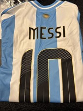 Adidas Mens Large Lionel Messi Argentina 10 2024 Home Jersey IP8409 New