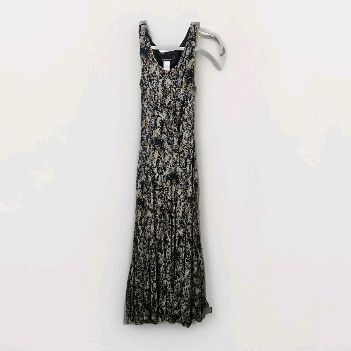 leafy maxi dress UMGEE Boho Leafy Print Maxi Dress L
