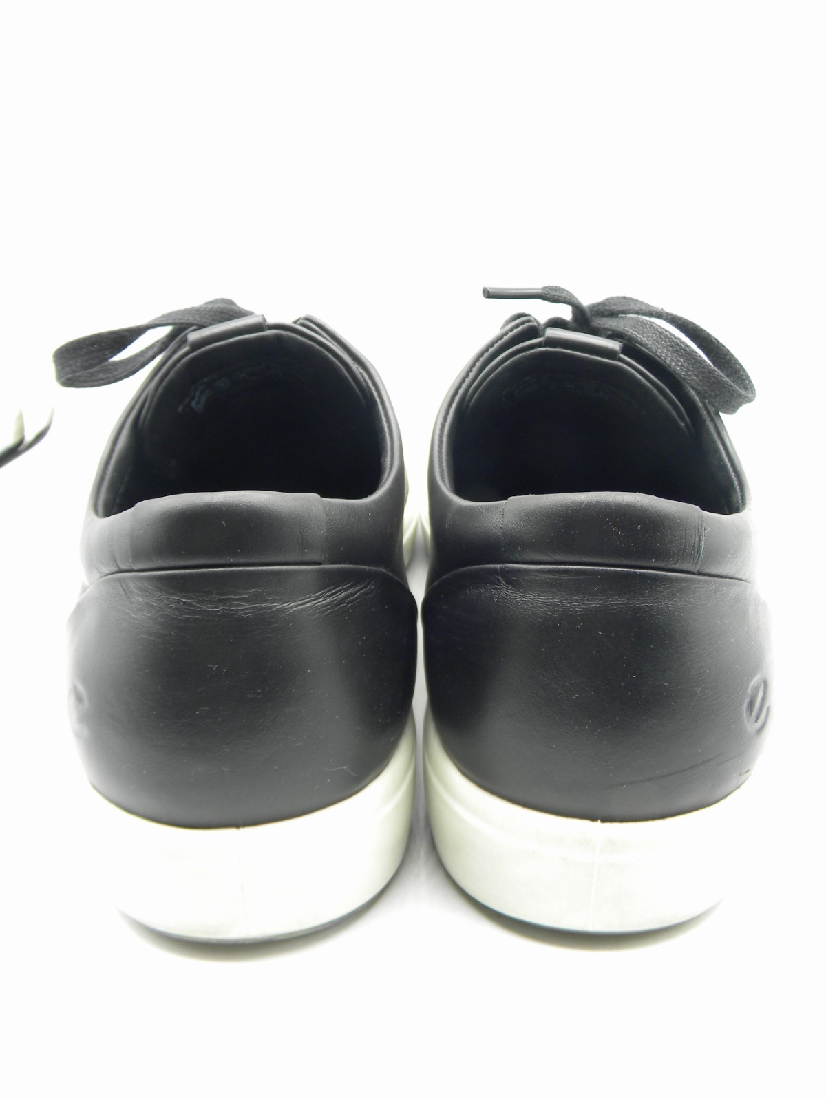 ECCO Danish Design Black Leather Lace Up Sneakers Men's Size US 10 - 10.5 EU 44