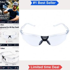 Safety Glasses Clear Anti-Fog Scratch ANSI Z87.1 UV Protection Polycarbonate