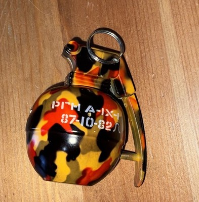Novelty Grenade Shape Butane Lighter With Realistic Sound Effects
