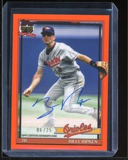 2025 TOPPS AUTOGRAPHS '75 BASEBALL #91A-9 BILLY RIPKEN AUTO Orange #/25
