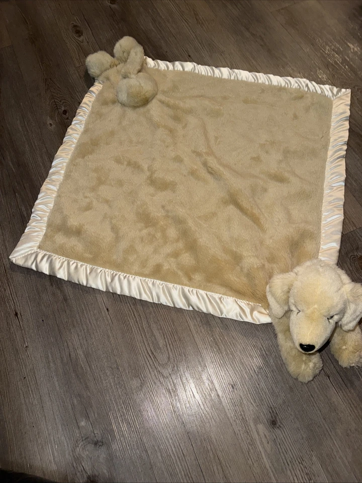 My Banky Baby Lovey Security Blanket Golden Retriever Puppy Plush Satin Trim EUC - Image 4 of 4
