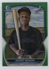 2023 Bowman Chrome Prospects Green Refractor 17/99 Antony Peguero #BCP-62 g1k