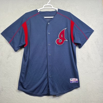 Vintage Cleveland Indians Jersey Mens 2XL Majestic MLB Baseball