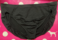 2004 Victoria's Secret Body By Victoria Hi Leg Panties Black Brief XL