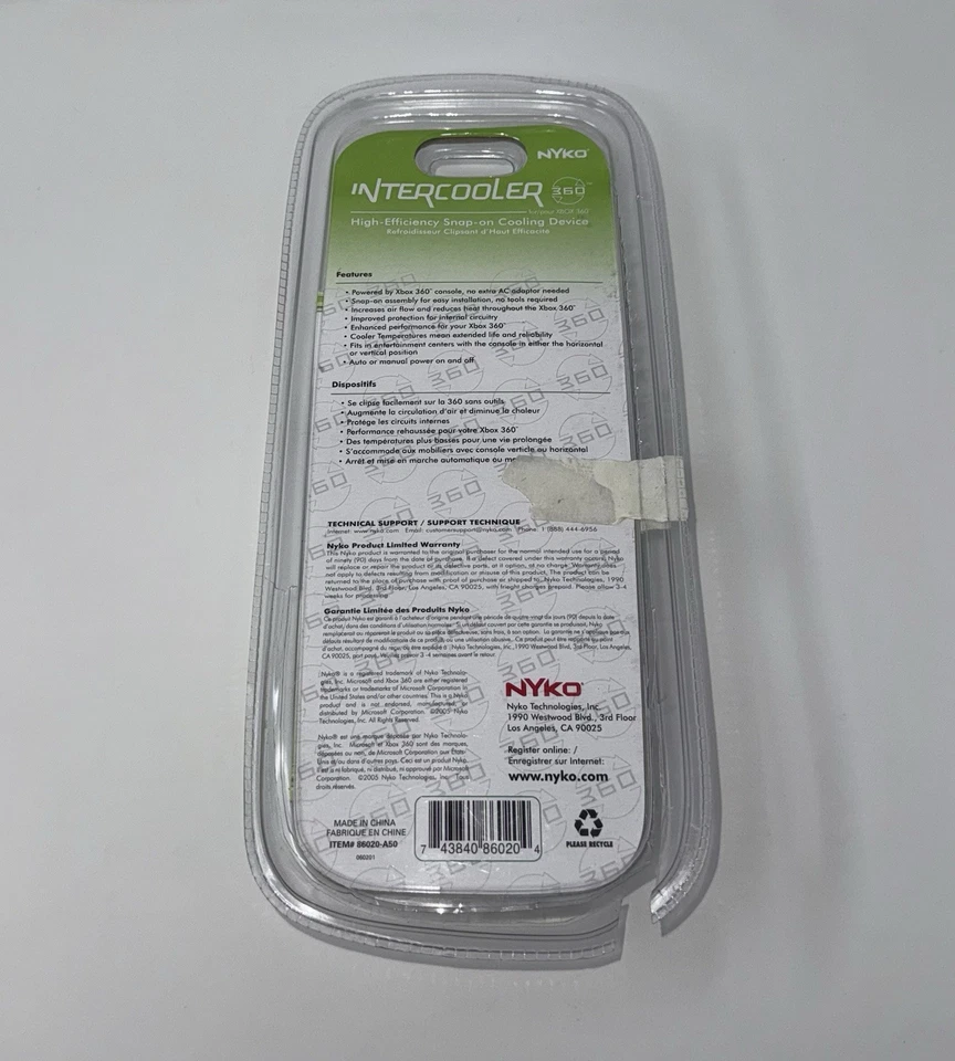 Nyko Intercooler EX Cooling Device Xbox 360 (86020-A50) New Sealed Fast Shipping - Image 3 of 3