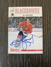2012-13 Panini Classics Signature Al Secord Auto Card.
