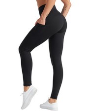 Women's High Waist Yoga Pants Soft Tummy Control Athletic Workout Leggings wi...