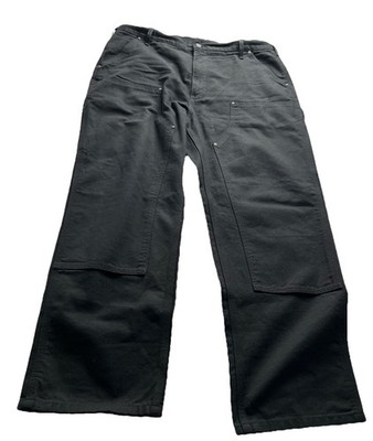 Carhartt Double Knee Jeans B136 Black 38x30 Mens Carpenter | eBay