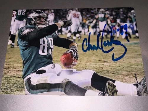 Philadelphia Eagles CHAD LEWIS Signed 4x6 Photo FOOTBALL AUTOGRAPH