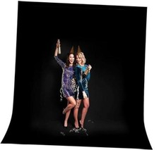 Backdrop for Photography, Dual-Size Dual-Pocket Design Photo 10x20ft Black