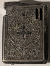 Colibri Lighter Silver-Tone 1.75" (Made In Japan, NO FLUID) Vintage VG free shpg