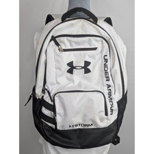 Zaino Under Armour UA Storm bianco nero laptop scuola palestra libro borsa 20x14x5