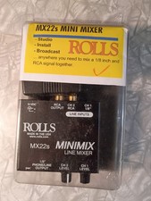 Rolls Mx22s MiniMix Line Mixer 2 Channel Mono/Stereo Sealed 2008
