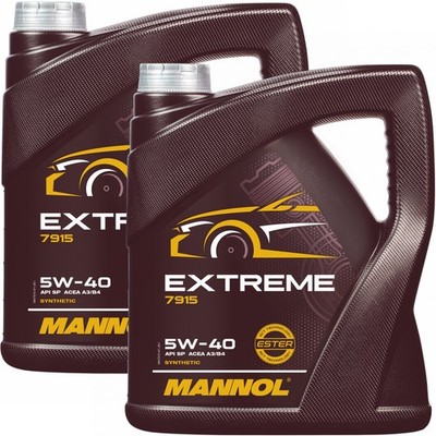 10 LITER MANNOL 5W-40 EXTREME ESTER MOTOR-ÖL LEICHTLAUF SYNTHETIC API ACEA A3 B4