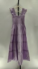 Quince Women Purple Basic Sleeveless Dress XL