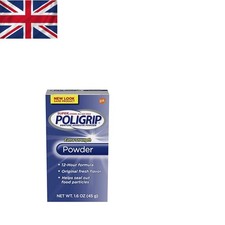 Long-Lasting PoliGrip Denture Adhesive Powder - Strong Hold, 1.6 oz Bottle