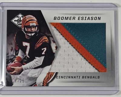 Boomer Esiason 2013 Panini Limited Prime Patch /25 Bengals Marino Patch Error