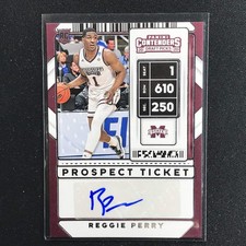 2020 Contenders Draft Picks Reggie Perry Prospect Ticket Auto No 82 B