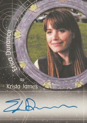 STARGATE SG-1 SEASON 8 (2006) - A68 ERICA DURANCE (KRISTA JAMES) AUTOGRAPH CARD