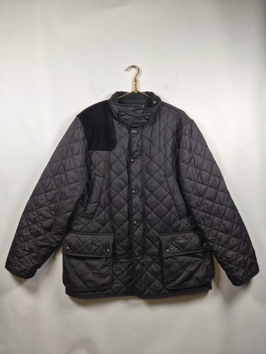 ​Polo Ralph Lauren Quilted Shooting Jacket Mens XL Black Fleece Lined Barn Coat