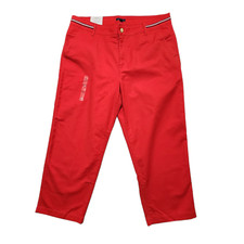 Tommy Hilfiger Women's Relaxed Fit Hampton Chino Wide-Leg Pants THFLEX Size 16