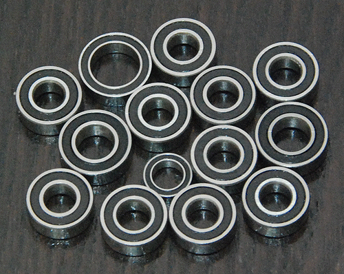 (14pcs) TAMIYA TG10 / TG10 MK1 / LEXUS GS400 Rubber Sealed Ball Bearing Set - Picture 1 of 1