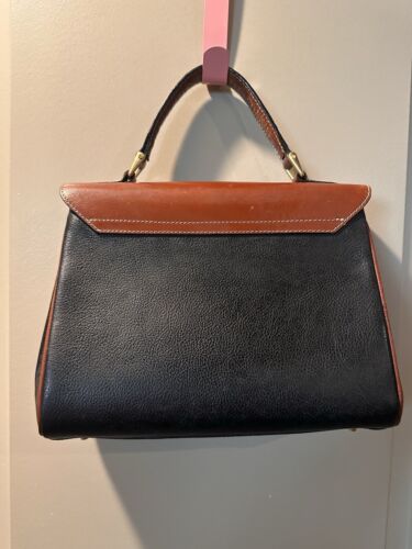 Bally 2-way Handbag Shoulder Black Brown Gold Hardware Ladies Preloved - Picture 3 of 8