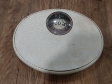Vintage Borg Analog Bathroom Scale, Oval, White Retro